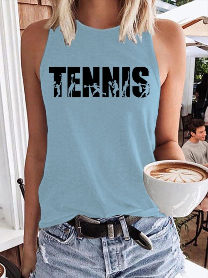 Women's  Apres Tennis Printed Vest