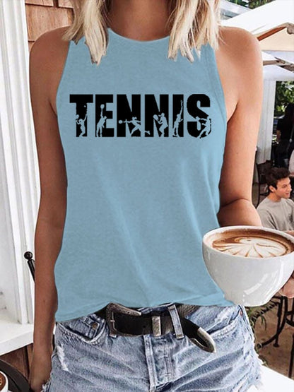 Women's  Apres Tennis Printed Vest