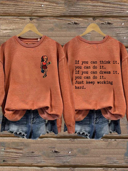 Women's Love Tennis Casual Sweatshirt