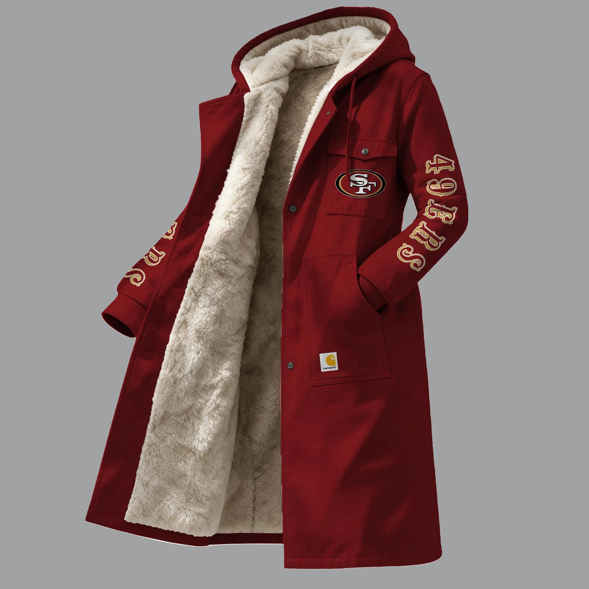 San Francisco 49ers Vintage Reworked Workwear Fleece Pocket | NFL