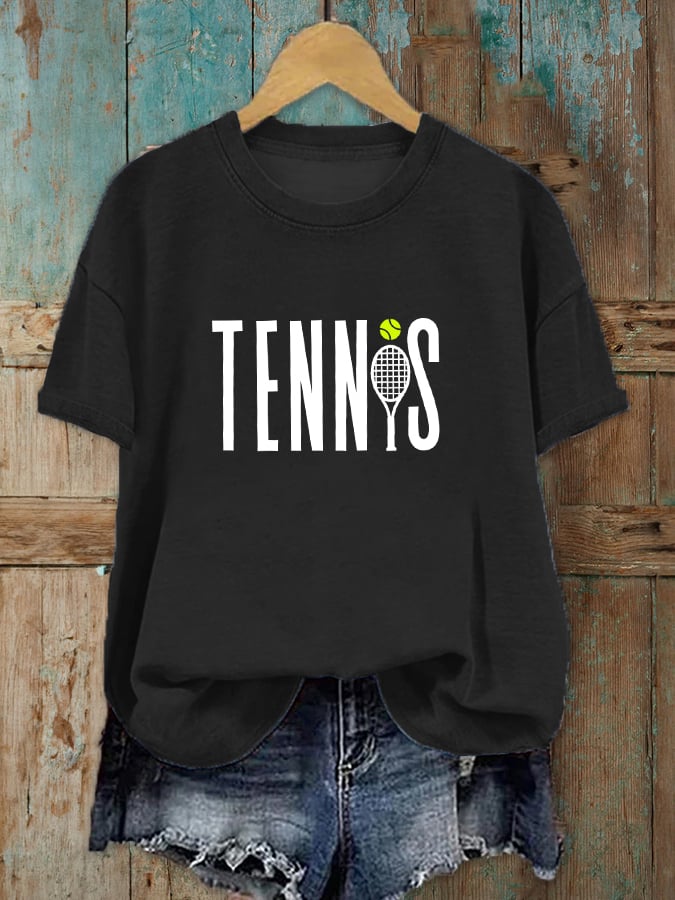 Women's Tennis Lover Printed T-Shirt