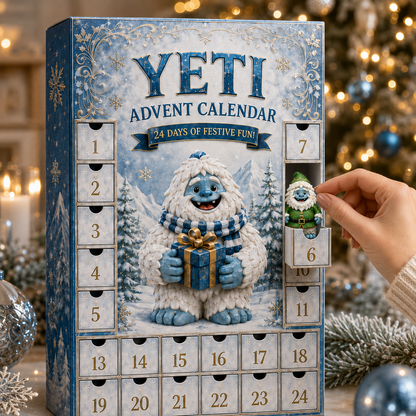 24-Day Yeti Advent Calendar | Collectible Figurine Christmas Countdown Gift