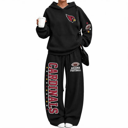 Arizona Cardinals-Vintage Plush Hoodie set