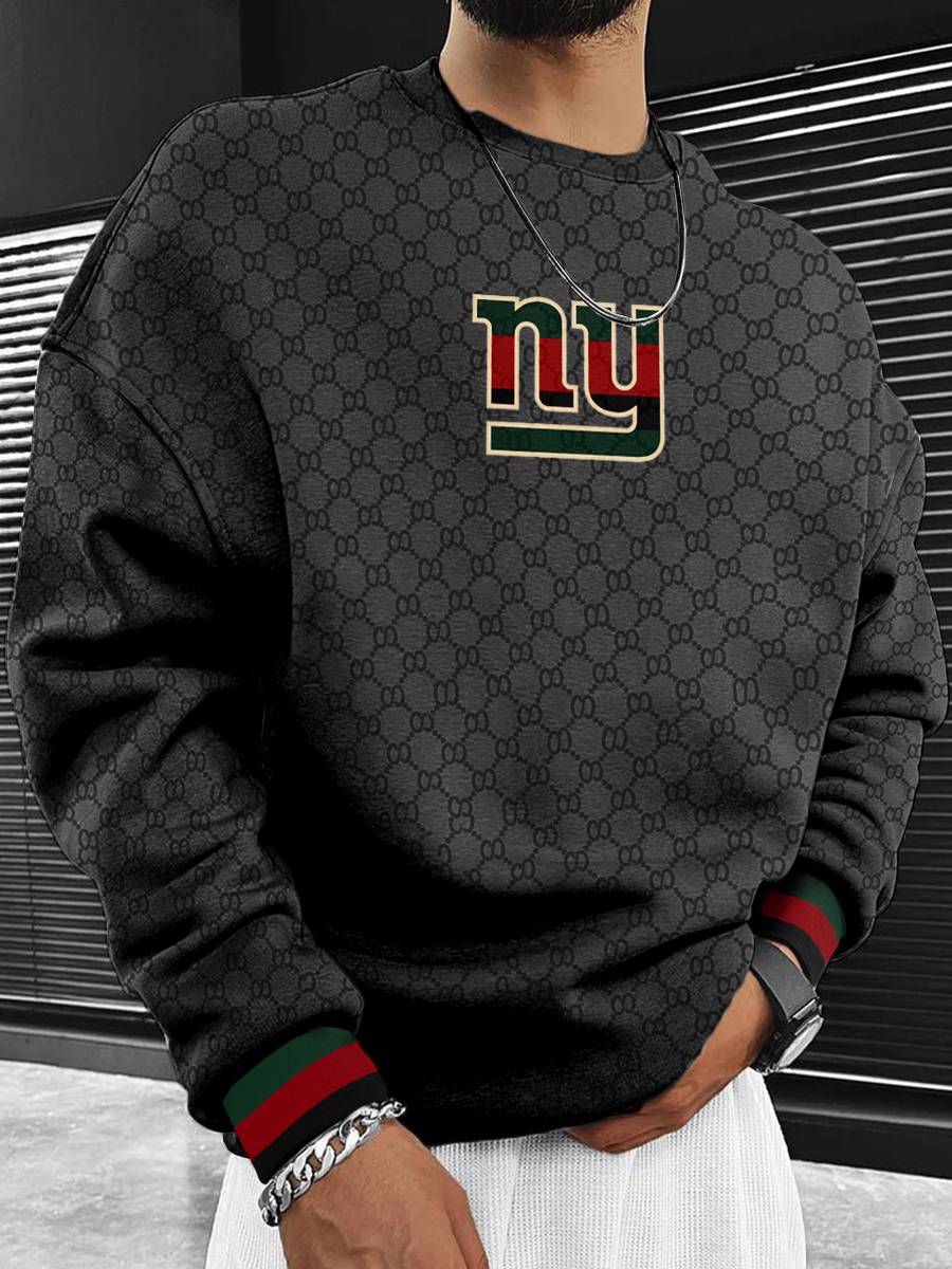 New York Giants  Men's Crew Neck Sweatshirt Black