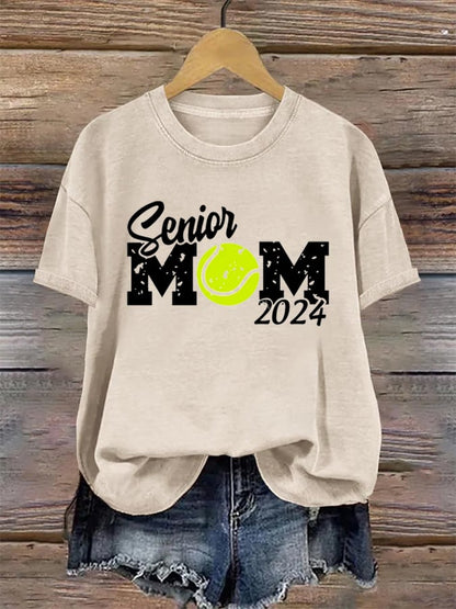 Women's Apres Tennis MOM Print T-shirt