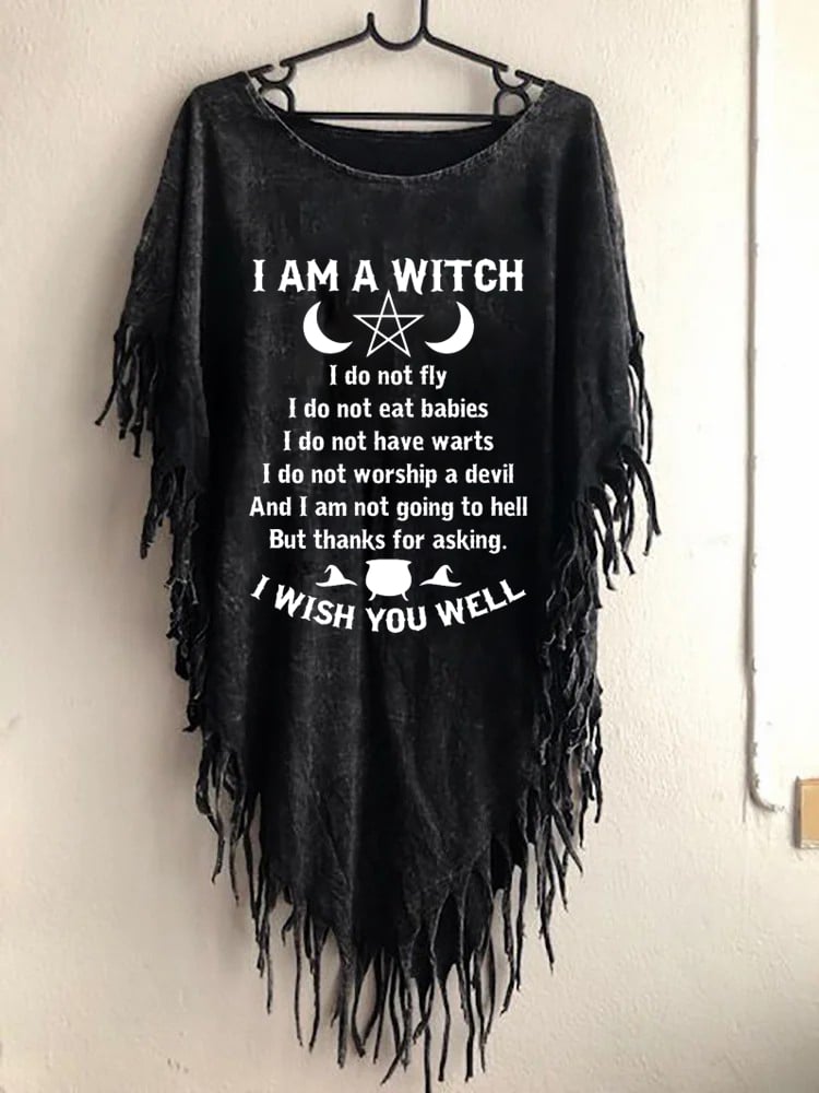 Women's I Am A Witch I Witch You Well Print Top