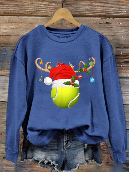 Women's Christmas Tennis Casual Sweatshirt