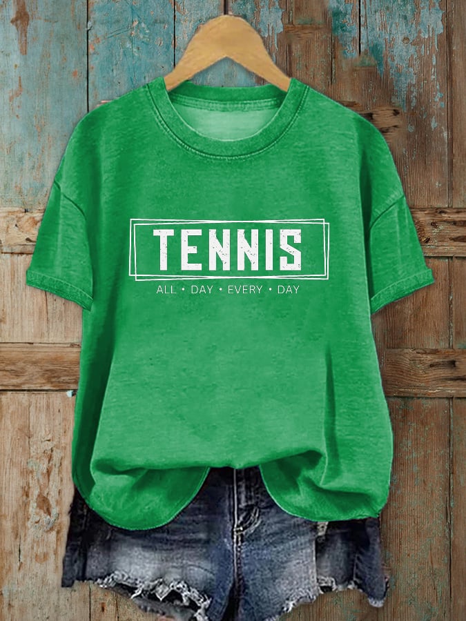 Women's All Day Every Day Tennis Printed T-Shirt