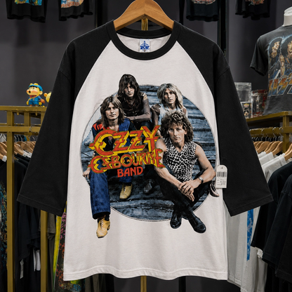 Rare Hard To Find Vintage Ozzy Osbourne Raglan Shirt, Nearly Sold Out Collectors Piece