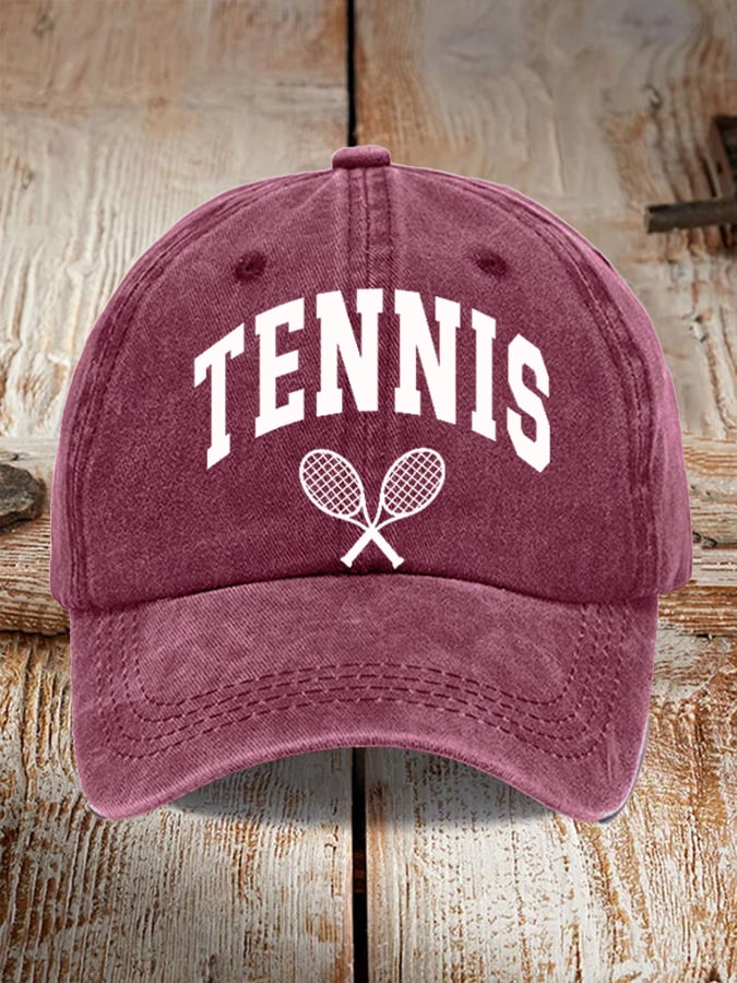 Tennis Printed Baseball Cap