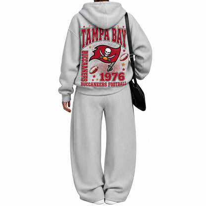 Tampa Bay Buccaneers-Vintage Plush Hoodie set