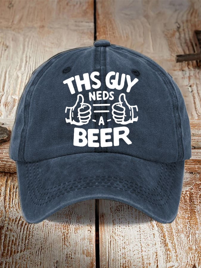 Unisex Oktoberfest Beer Print Printed Washed Distressed Hat