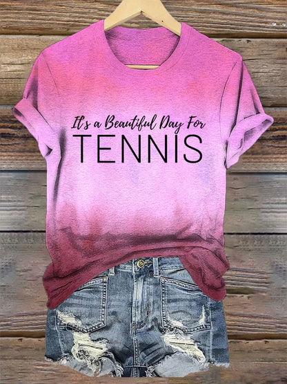 Women's It's a beautiful day for tennis T-shirt