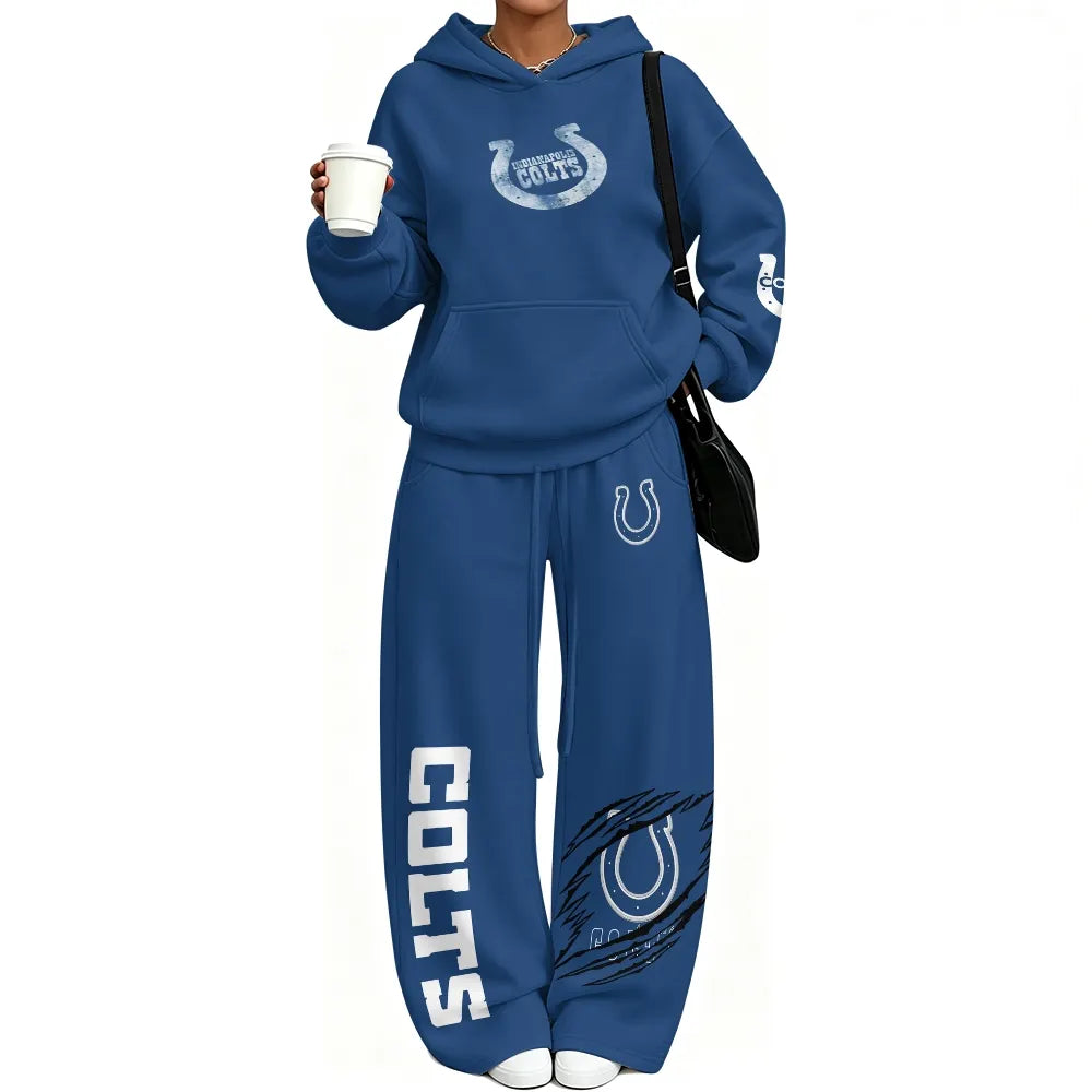 Indianapolis Colts Vintage Plush Hoodie set | NFL