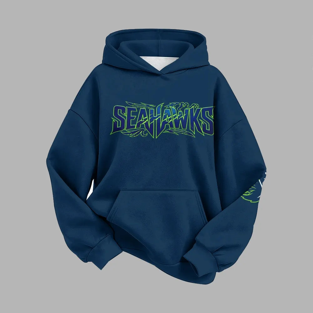 Seattle Seahawks Vintage Plush Hoodie set | NFL