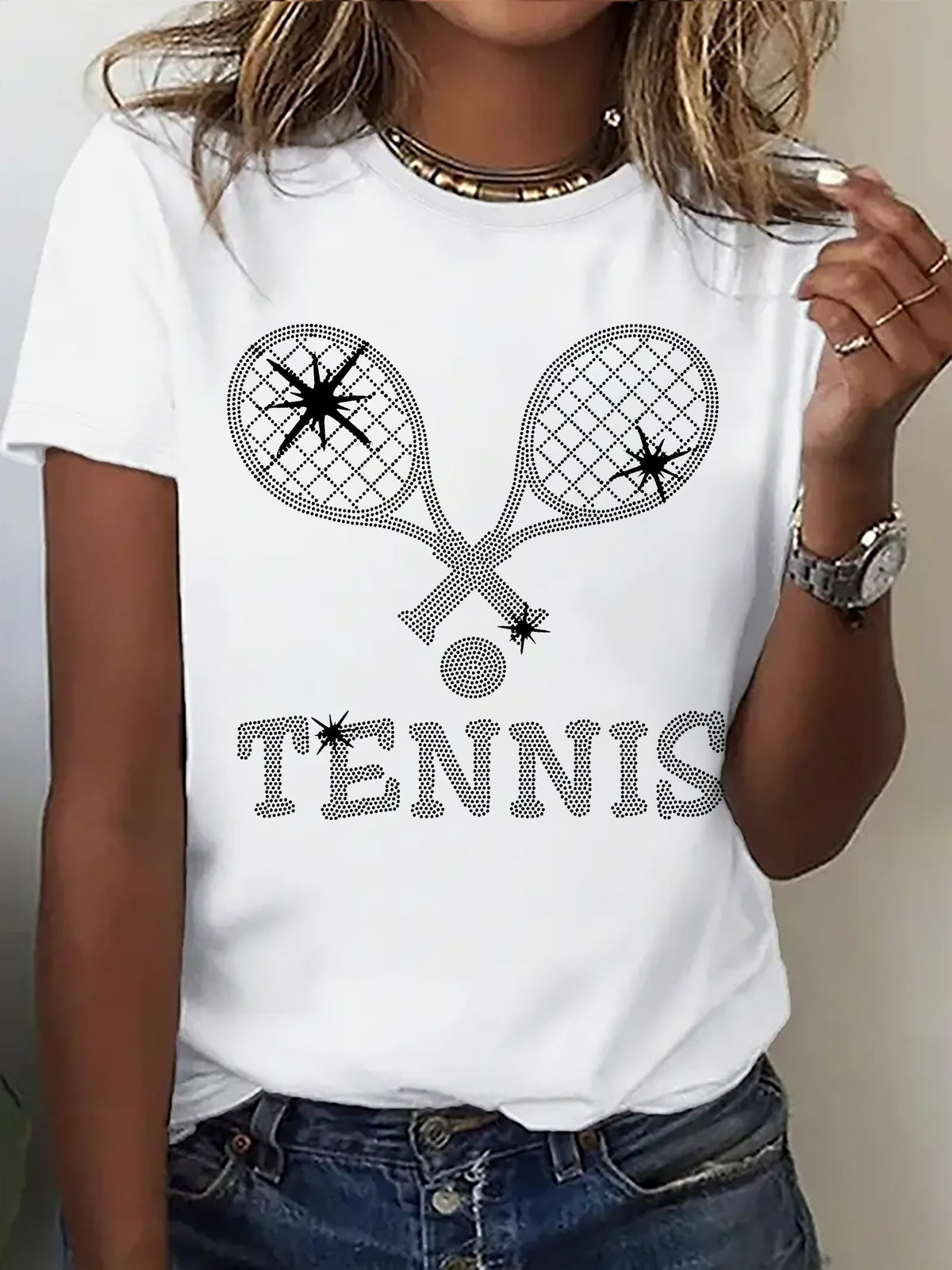 Women's Apres Tennis Print T-shirt