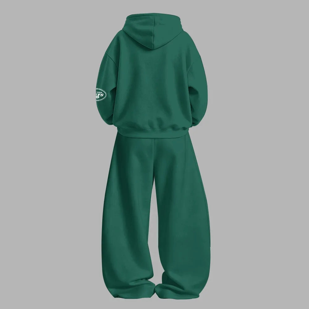 New York Jets Vintage Plush Hoodie set | NFL