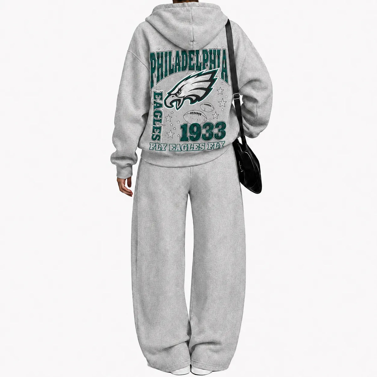 Philadelphia Eagles-Vintage Plush Hoodie set