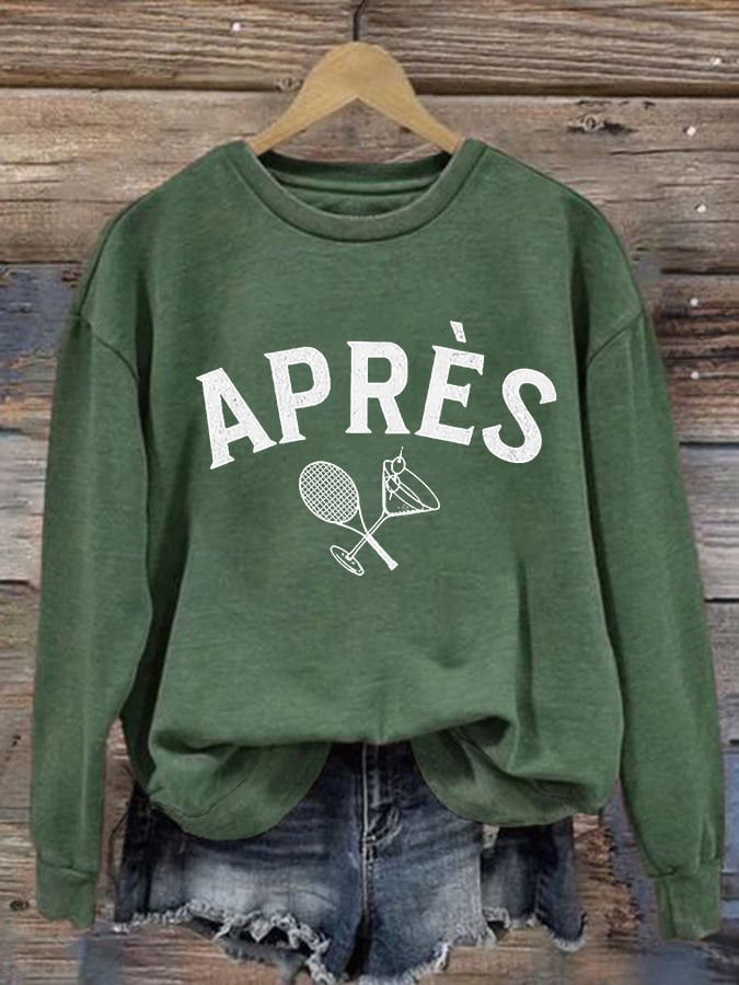 Women's Apres Tennis Casual Sweatshirt