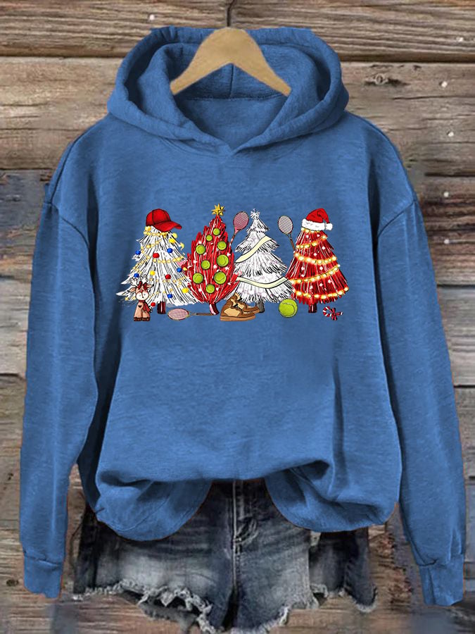 Women's Christmas Tennis Casual Hoodie