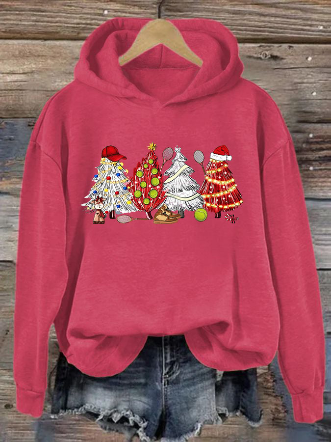 Women's Christmas Tennis Casual Hoodie