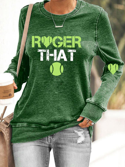 Women's tennis casual sweatshirt
