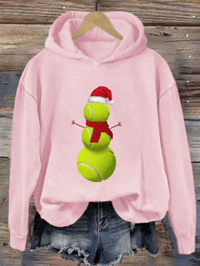 Women's Christmas Tennis Casual Hoodie