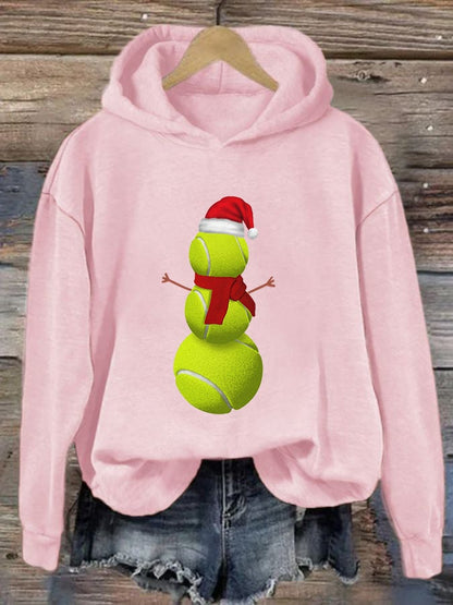 Women's Christmas Tennis Casual Hoodie