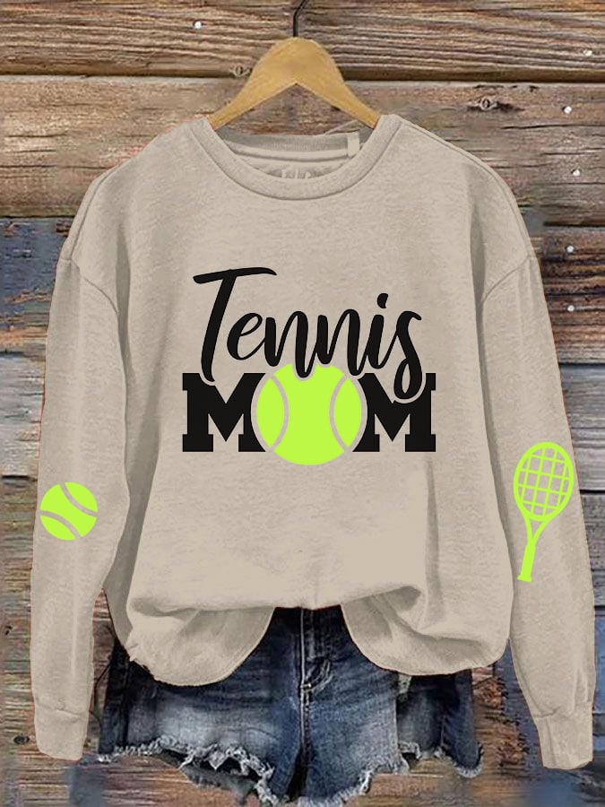 women's tennis mom sweatshirt