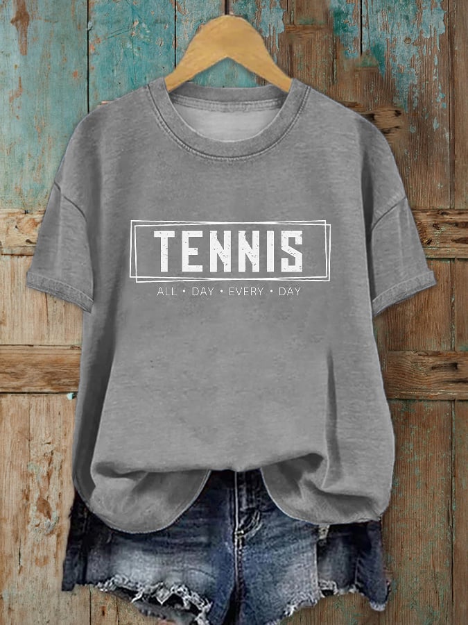 Women's All Day Every Day Tennis Printed T-Shirt