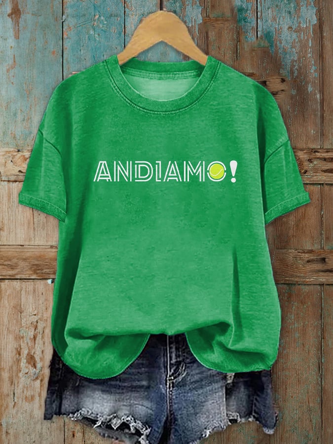 Women's Tennis Lover Printed T-Shirt