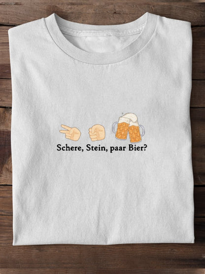 Rock, scissors, a few beers? - Unisex T-shirt made of 100% cotton