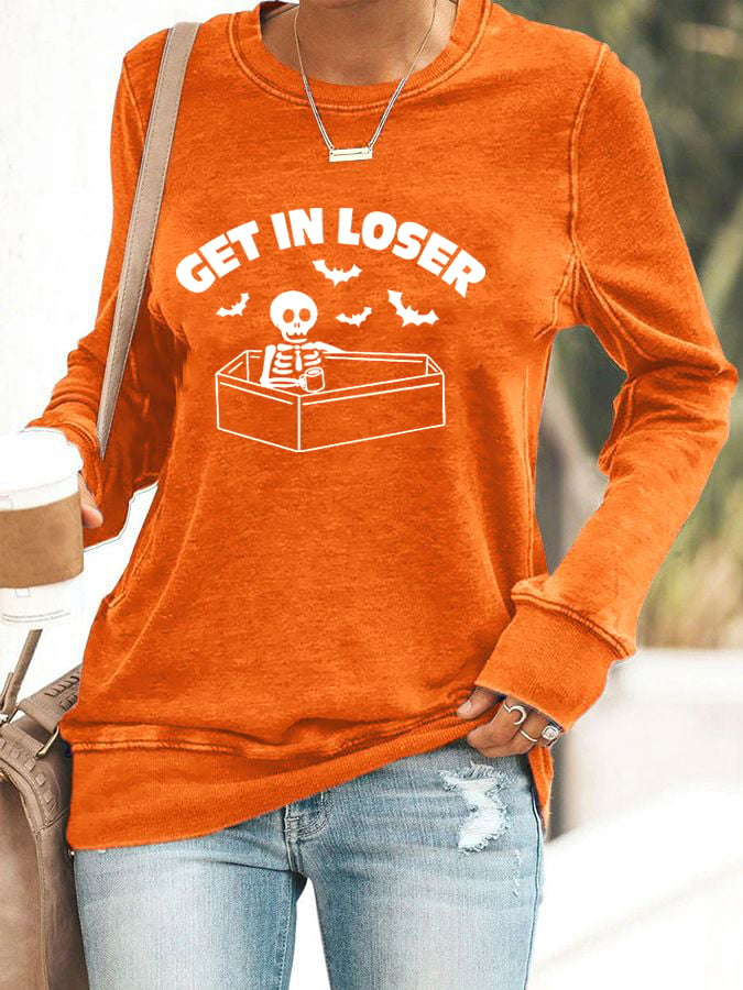 Women's Get In Loser Casual Sweatshirt