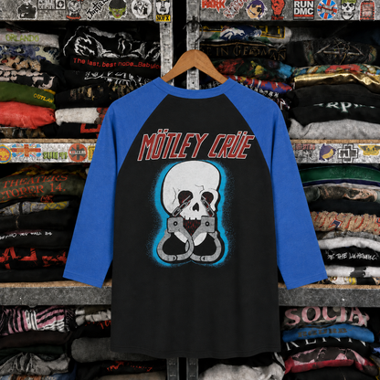Rare Hard To Find Vintage Mötley Crüe Raglan Shirt, Nearly Sold Out Collectors Piece