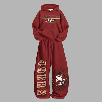San Francisco 49ers Vintage Plush Hoodie set | NFL