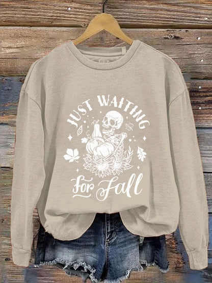 Women's Just Waiting For Fall Casual Sweatshirt