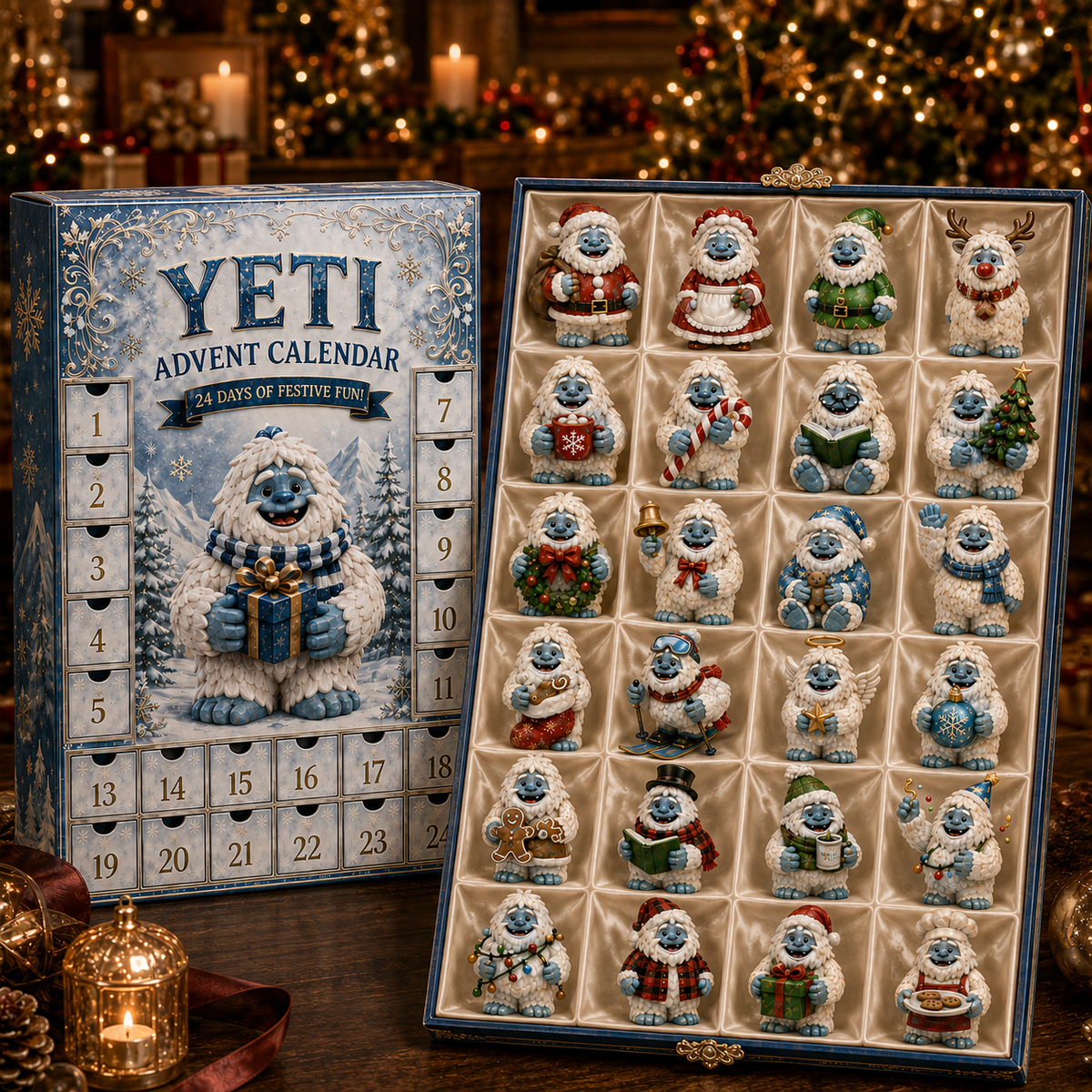 24-Day Yeti Advent Calendar | Collectible Figurine Christmas Countdown Gift