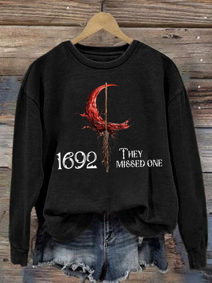 Women's 1692 Witch Print Sweatshirt