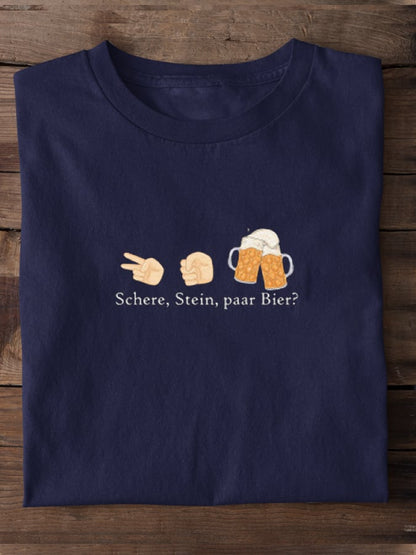 Rock, scissors, a few beers? - Unisex T-shirt made of 100% cotton