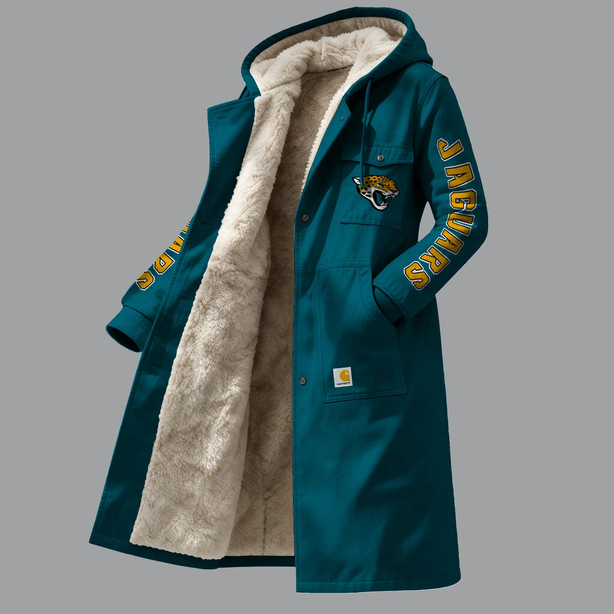 Jacksonville Jaguars Vintage Reworked Workwear Fleece Pocket | NFL