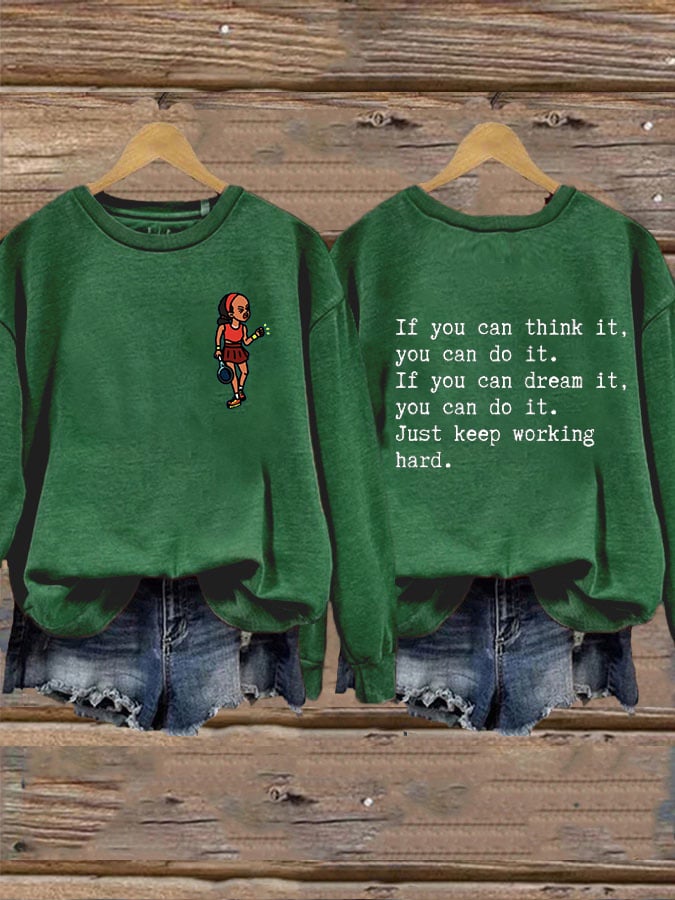 Women's Love Tennis Casual Sweatshirt