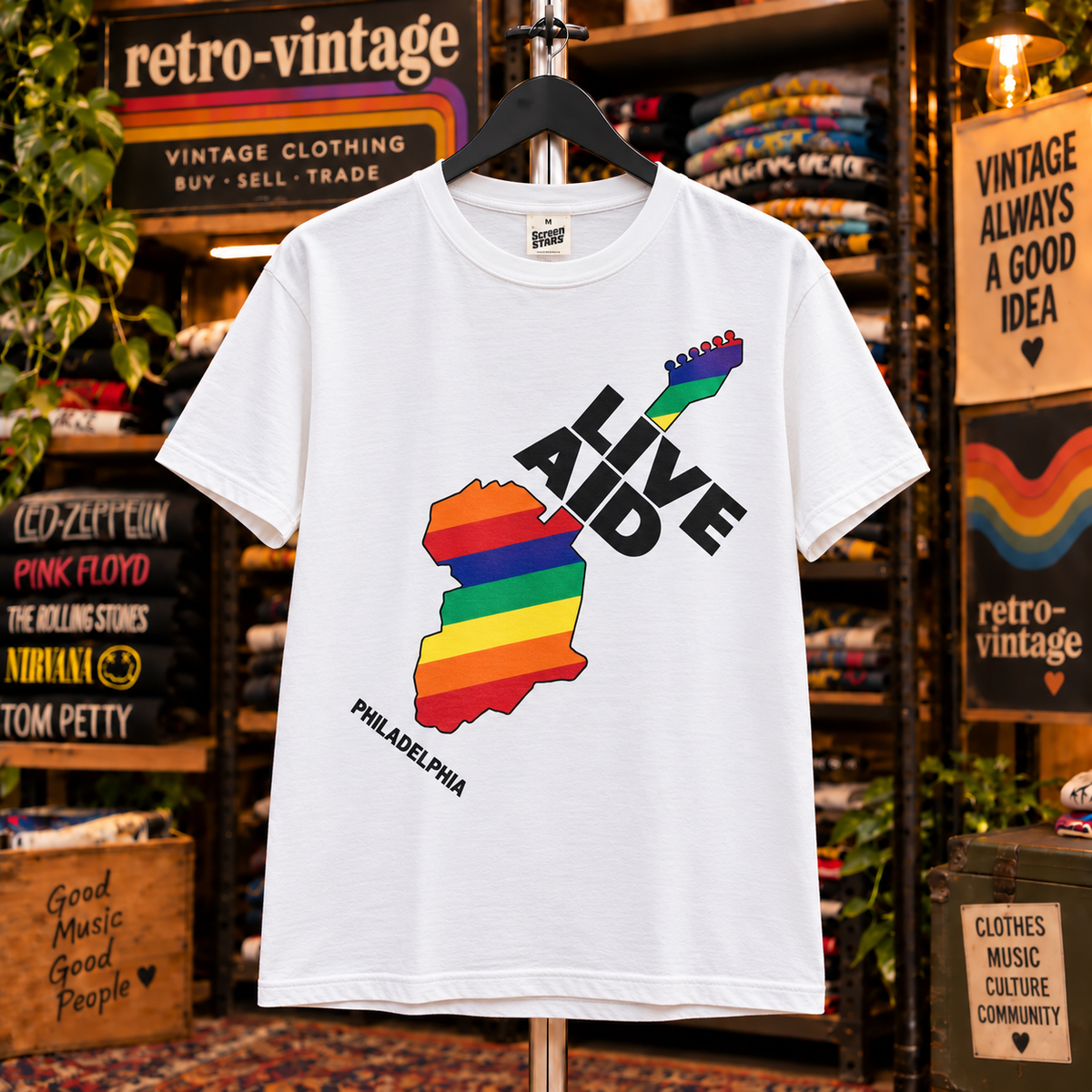 Live Aid 1985 Official Concert T-Shirt