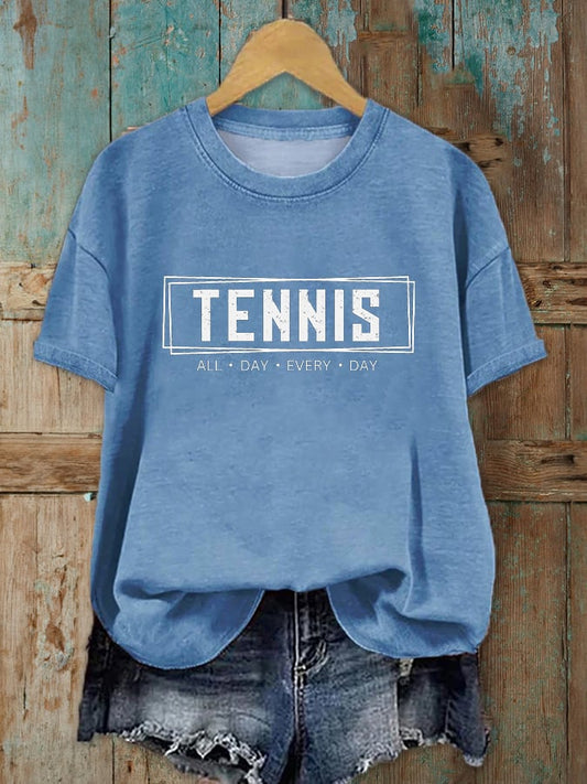 Women's All Day Every Day Tennis Printed T-Shirt
