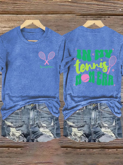 Women's In My Tennis Mom Era  Print T-shirt