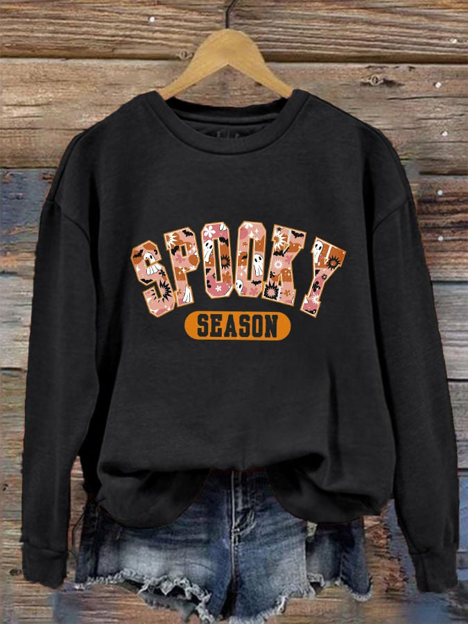 Women's Spooky Season Casual Sweatshirt