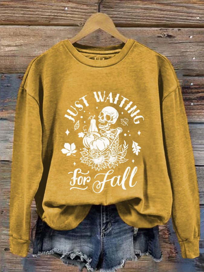 Women's Just Waiting For Fall Casual Sweatshirt