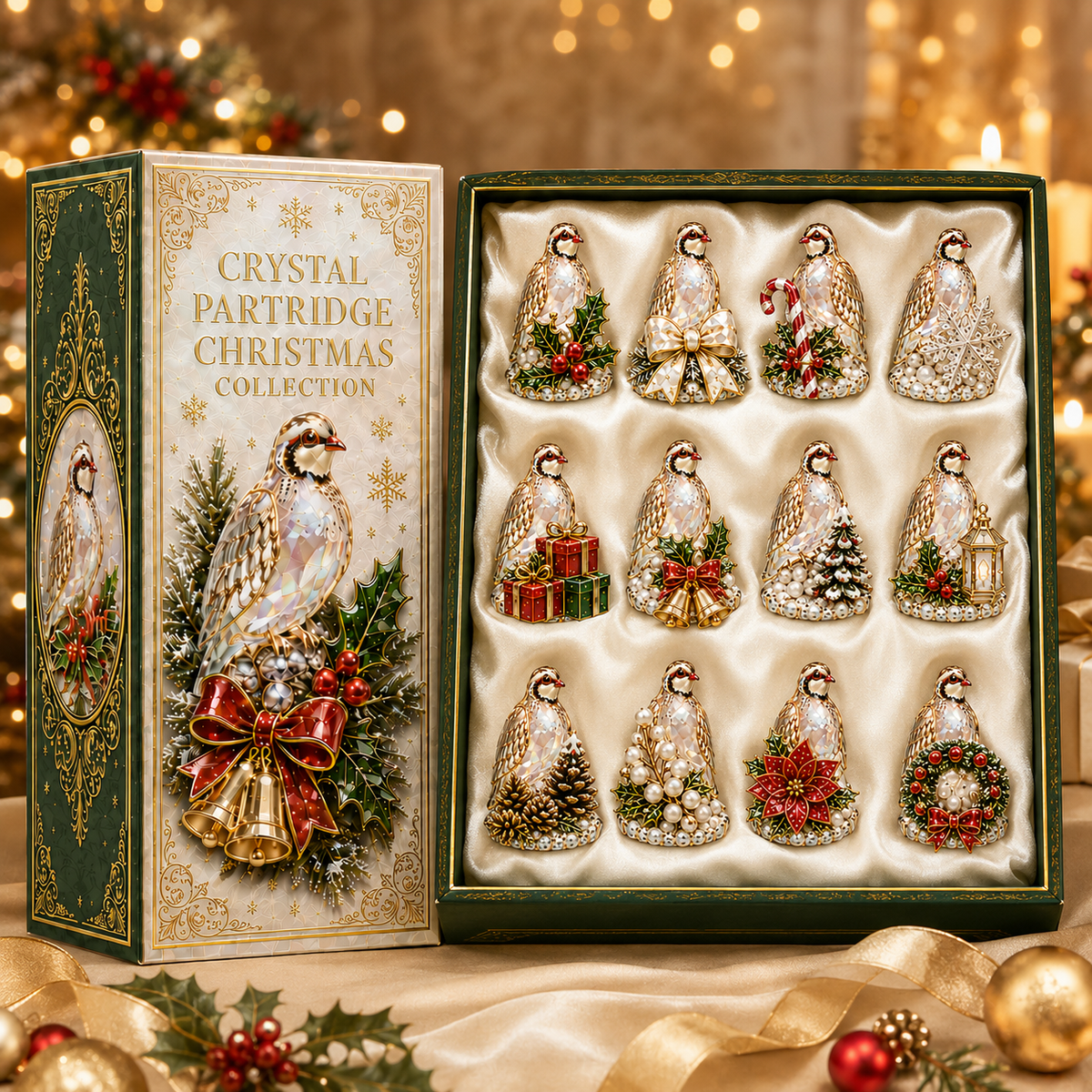 24-Day Partridge Advent Calendar | Hand-Painted Figurine Countdown Gift