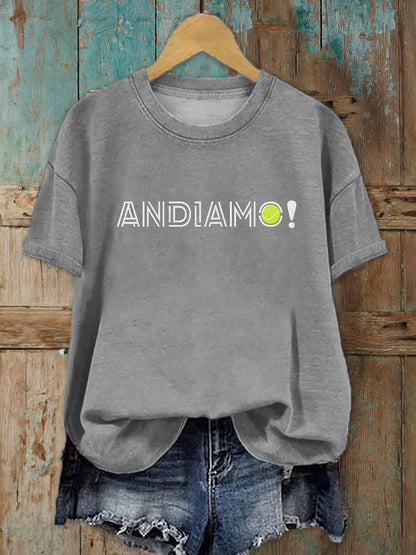 Women's Tennis Lover Printed T-Shirt