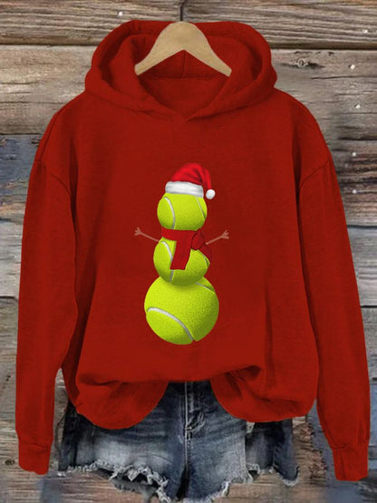 Women's Christmas Tennis Casual Hoodie