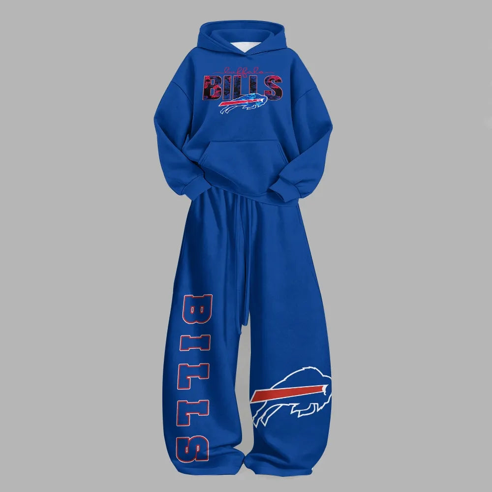 Buffalo Bills Vintage Plush Hoodie set | NFL